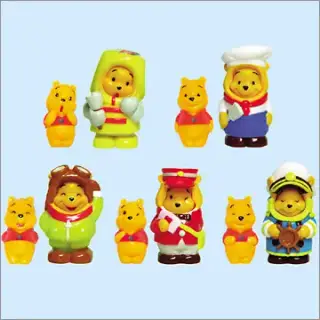 くまのプーさん お着替えフィギュアマスコット パート９ ～お仕事スタイル編～の画像