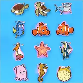 ディズニーキャラクター ファインディング・ニモ ピカピカバッジの画像