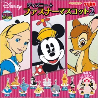 ディズニーキャラクター ファスナーマスコット２の画像