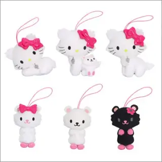 チャーミーキティ ぬいぐるみマスコットの画像