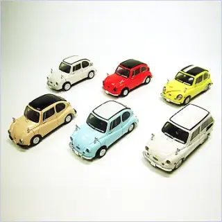 ホビーガチャ 1/43名車列伝 スバル360コレクションの画像