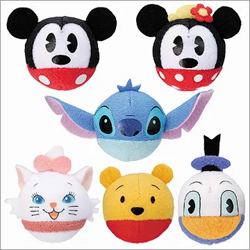 ディズニーキャラクター ミニミニぬいぐるみボール アクセサリーセット(画像)