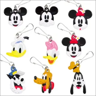 ディズニーファスナーマスコット 4 フェイス！の画像
