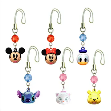 ディズニーキャラクター キャラりんりん ストラップ!(画像)