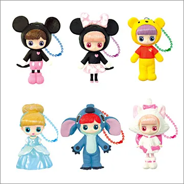 ディズニーキャラクター ドルチェナ フィギュアマスコット(画像)