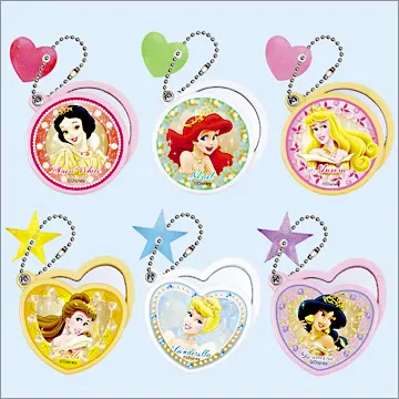 ディズニープリンセス エンチャンテッド ミラーマスコット ~スライドミラーマスコット2~(画像)