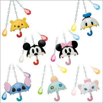 ディズニーキャラクター ミニパラソルフィギュアマスコット(画像)