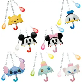ディズニーキャラクター ミニパラソルフィギュアマスコットの画像