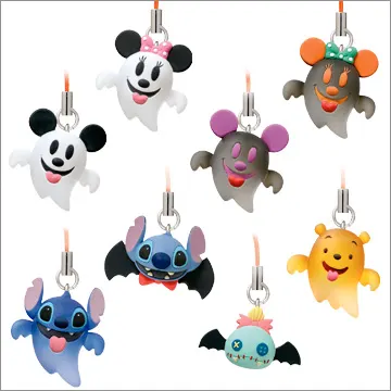 ディズニーキャラクター ハロウィンパーティストラップ(画像)