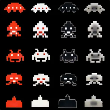 ちょいマグ!スペースインベーダー マグネットコレクション(画像)