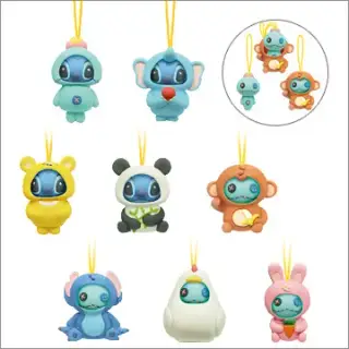 ディズニー スティッチ＆スクランプ おきがえマスコットの画像