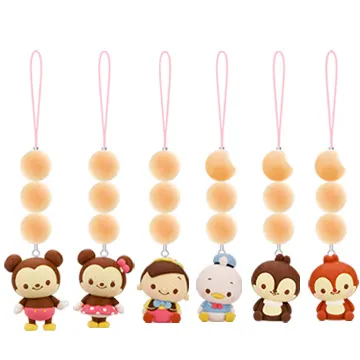 ディズニーキャラクター コロロンボーロンフィギュアストラップ2(画像)