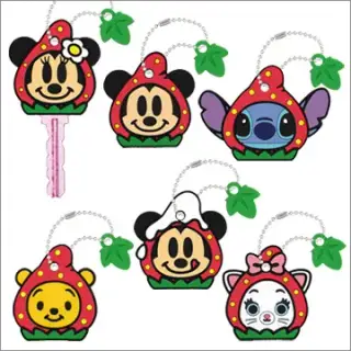 ディズニーキャラクター いちごキーカバーの画像