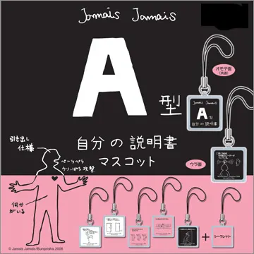 A型自分の説明書マスコット(画像)