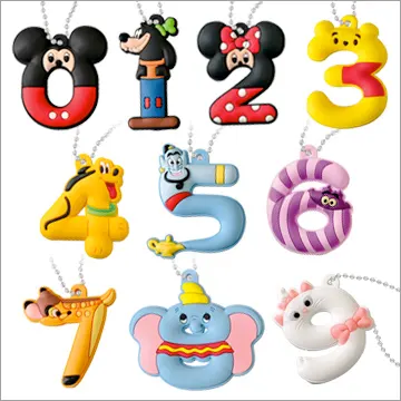 ディズニーキャラクター キャラナンバーズマスコット(画像)
