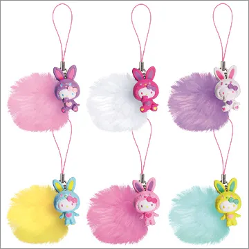 Hello Kitty カラフルバニー マスコット(画像)