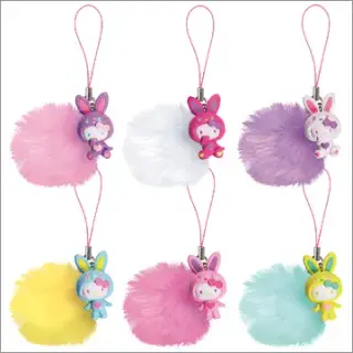 Hello Kitty カラフルバニー マスコットの画像