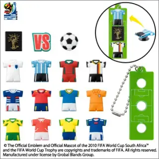 FIFA ワールドカップ デコボタンマスコットの画像