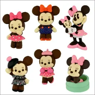 ディズニーキャラクター ミニー クチュール デザイナーズフィギュアストラップの画像