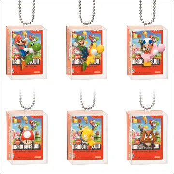 New スーパーマリオブラザーズ Wii 立体ジャケットマスコット(画像)