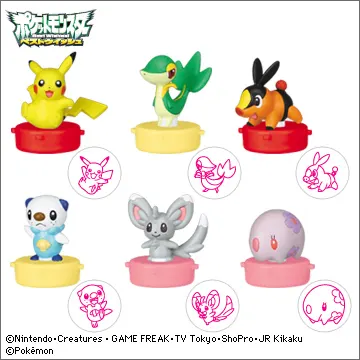 ポケモン マスコットスタンプBW(ベストウイッシュ)(画像)