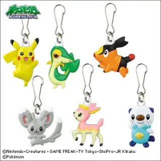 ポケモン ファスナーマスコットBW（ベストウイッシュ）の画像