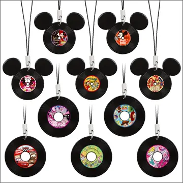 ディズニーキャラクター レコードストラップ!(画像)