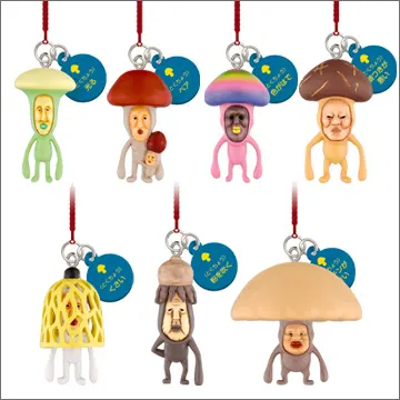こびとづかん キノコビトさん発見!ストラップ(画像)