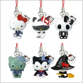 HELLO KITTY MONSTER マスコットストラップの画像