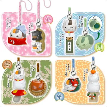 夏目友人帳 ニャンコ先生四季折々ストラップ(画像)