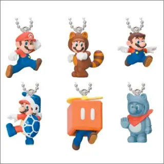 スーパーマリオ 3Dランド マスコットキーチェーンの画像