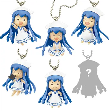 侵略!?イカ娘 ミニイカ娘 フィギュアマスコットでゲソ!(画像)