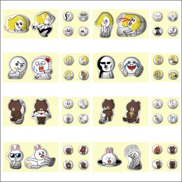 LINE CHARACTER ぷくぷくシール(画像)