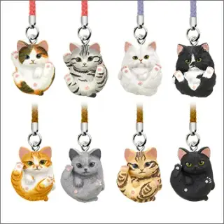 まんまるどうぶつ まんまるねこ根付の画像
