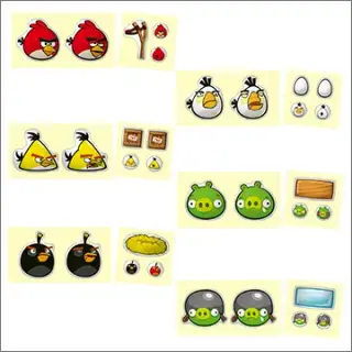 Angry Birds ぷくぷくデコシールの画像