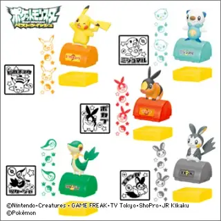 ポケモン ローラースタンプBWの画像