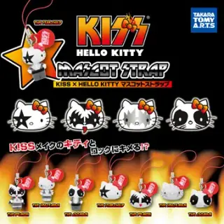 KISS×HELLO KITTY マスコットストラップの画像