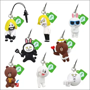 LINE CHARACTER マスコットストラップ(画像)