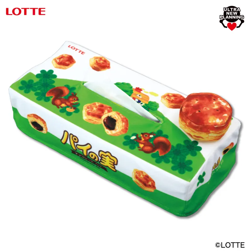 ロッテ パイの実 マスコット付きティッシュカバーの台紙