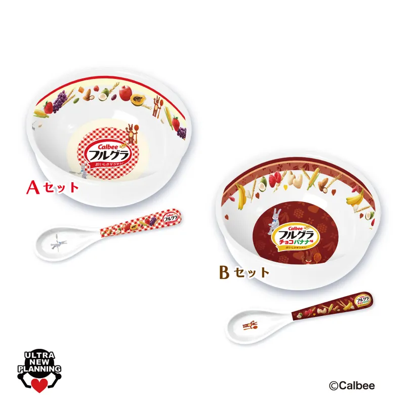 Calbee フルグラ 朝食食器セットの台紙