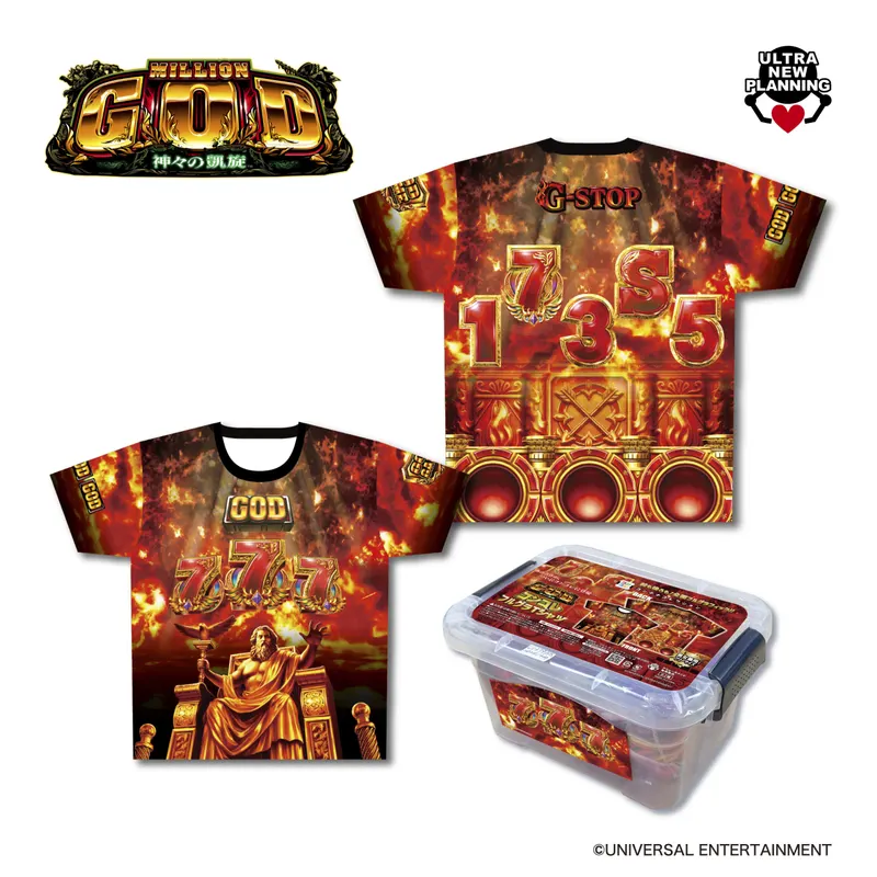 MILLION GOD 神々の凱旋 コンコレフルグラTシャツ ラインナップ 3